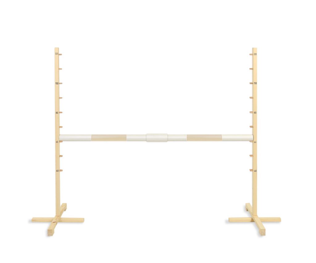 Jumping obstacle for Hobby Horse 160 cm, h-120cm, beam beige