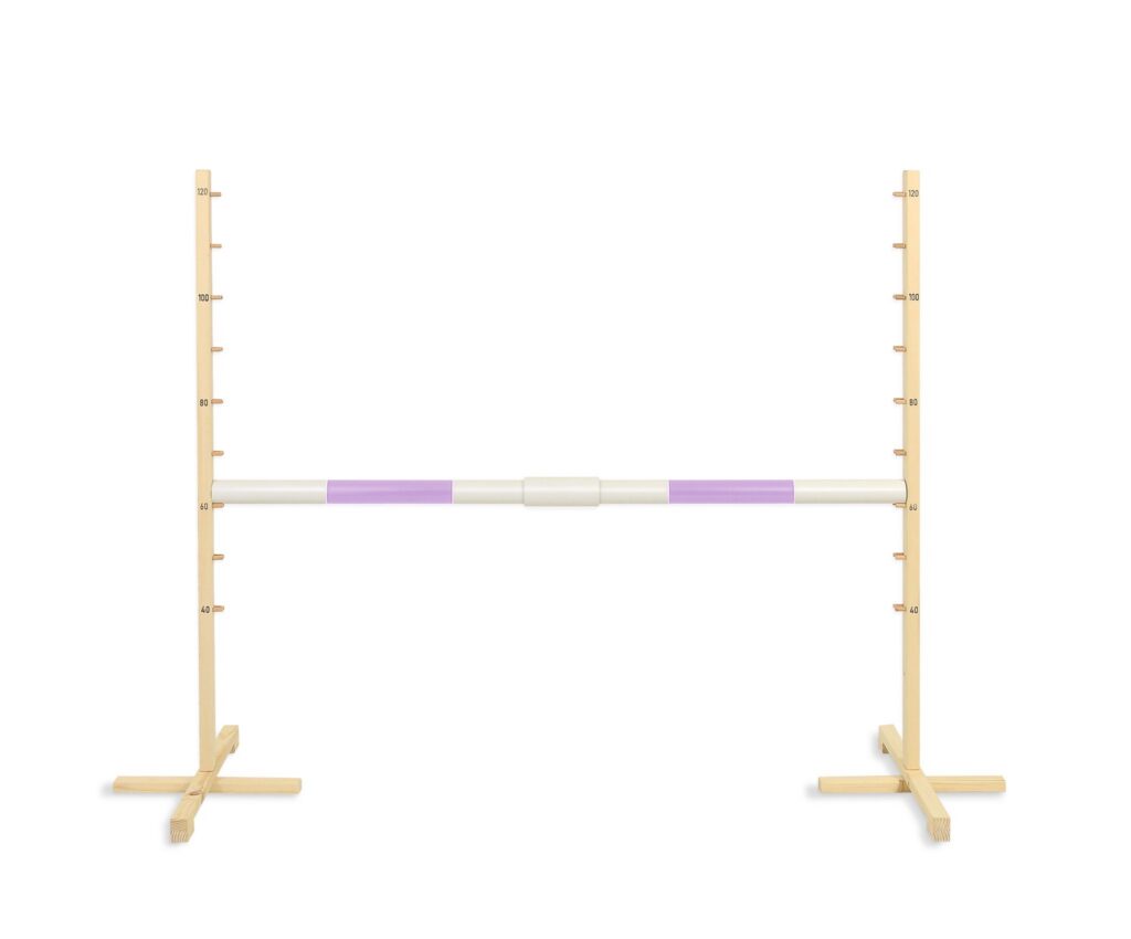 Jumping obstacle for Hobby Horse 160 cm, h-120cm, beam light purple