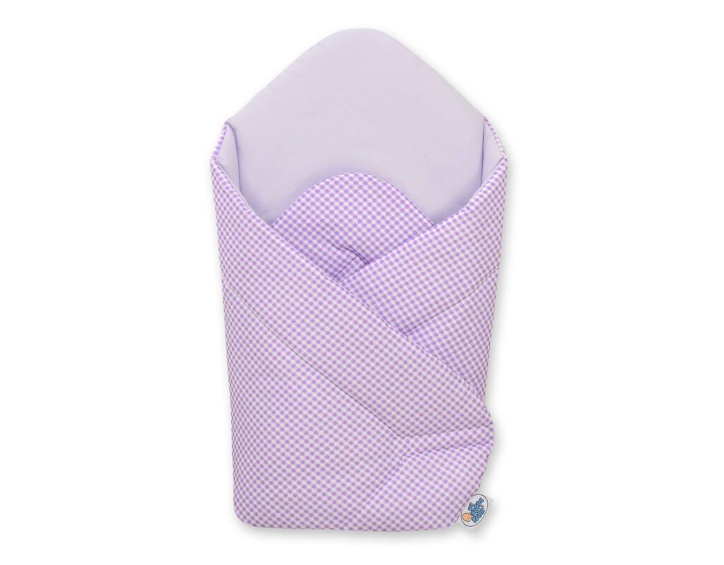 Baby nest with stiffening- Bear with bow lilac