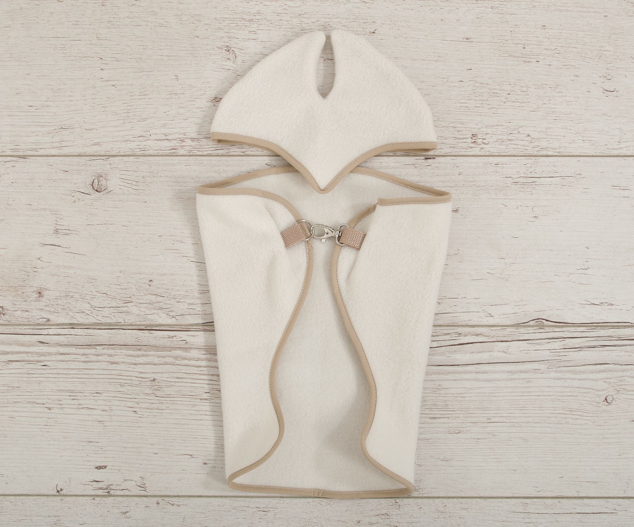 Set for Hobby Horse A3: Fleece blanket + earmuffs - cream