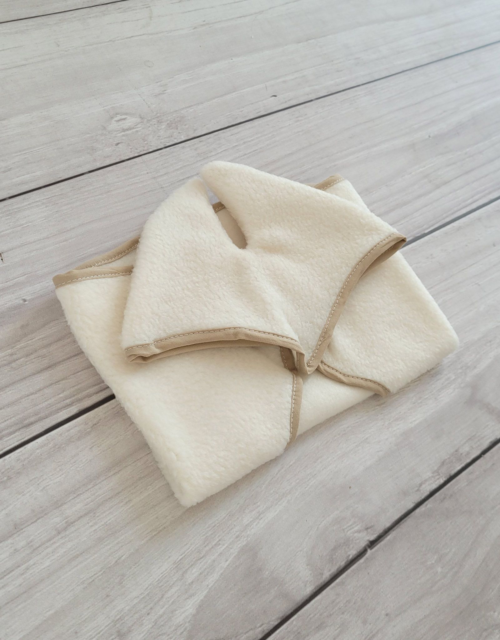 Set for Hobby Horse A3: Fleece blanket + earmuffs - cream