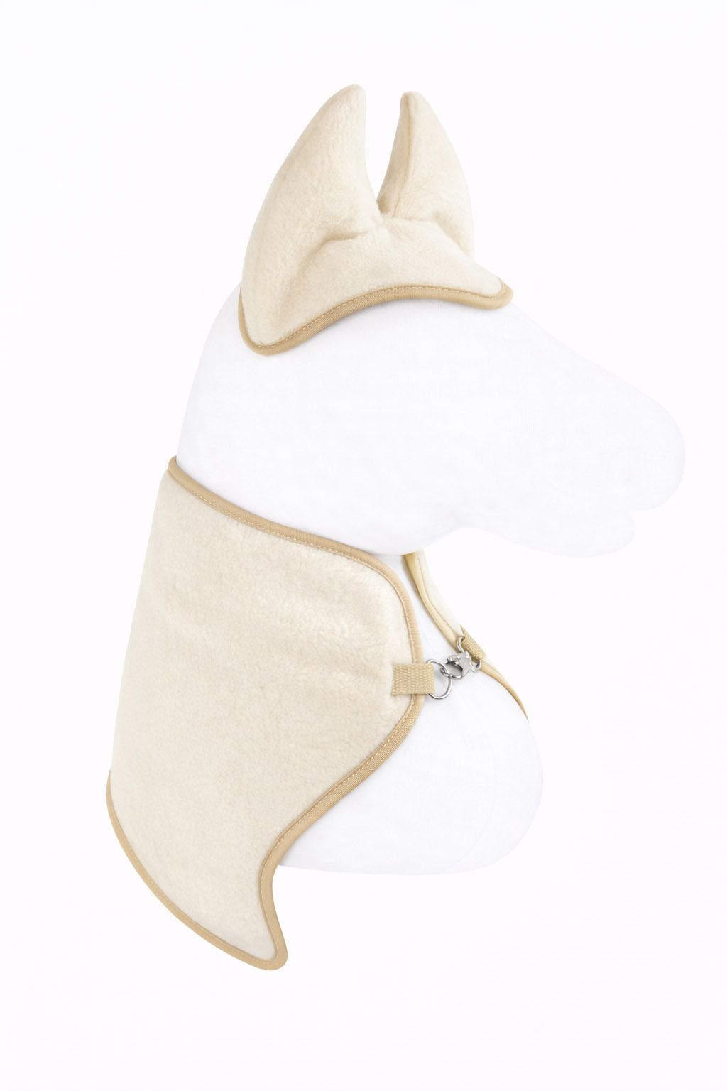 Set for Hobby Horse A3: Fleece blanket + earmuffs - cream