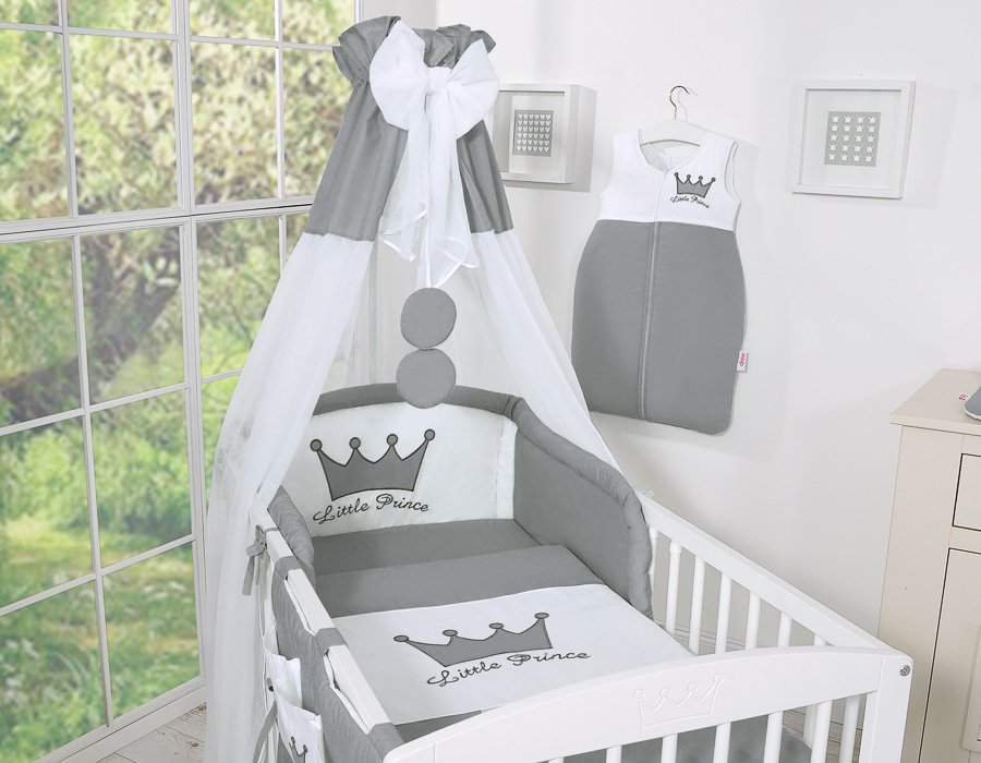 Cotton sleeping bag for children, size M, 6-12 months, TOG 2.5 all-season Little Princess anthracite