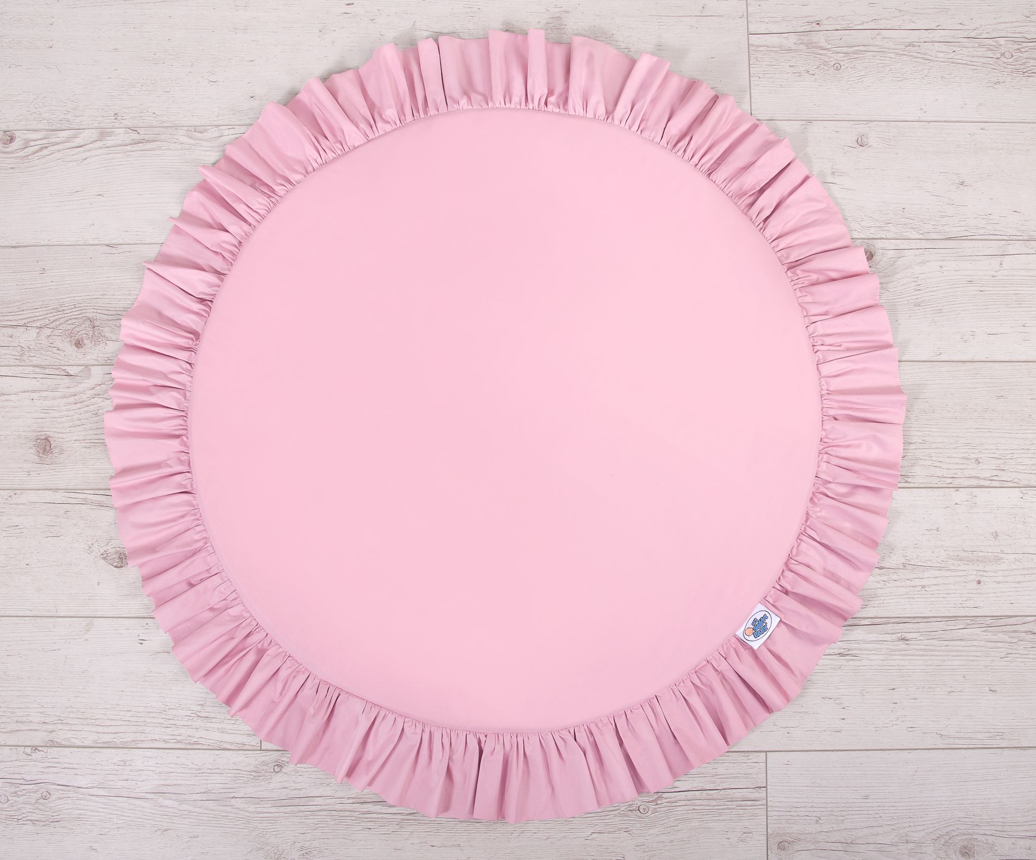 Set: Hanging baldachin for children's room cotton + Floor play mat + pillows - pink