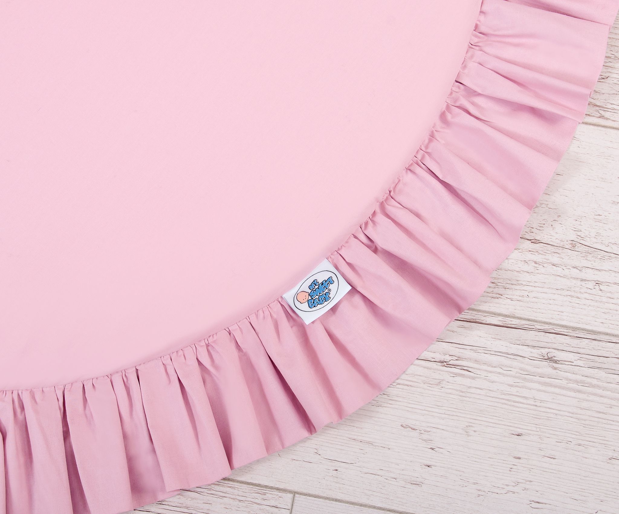 Set: Hanging baldachin for children's room cotton + Floor play mat + pillows - pink