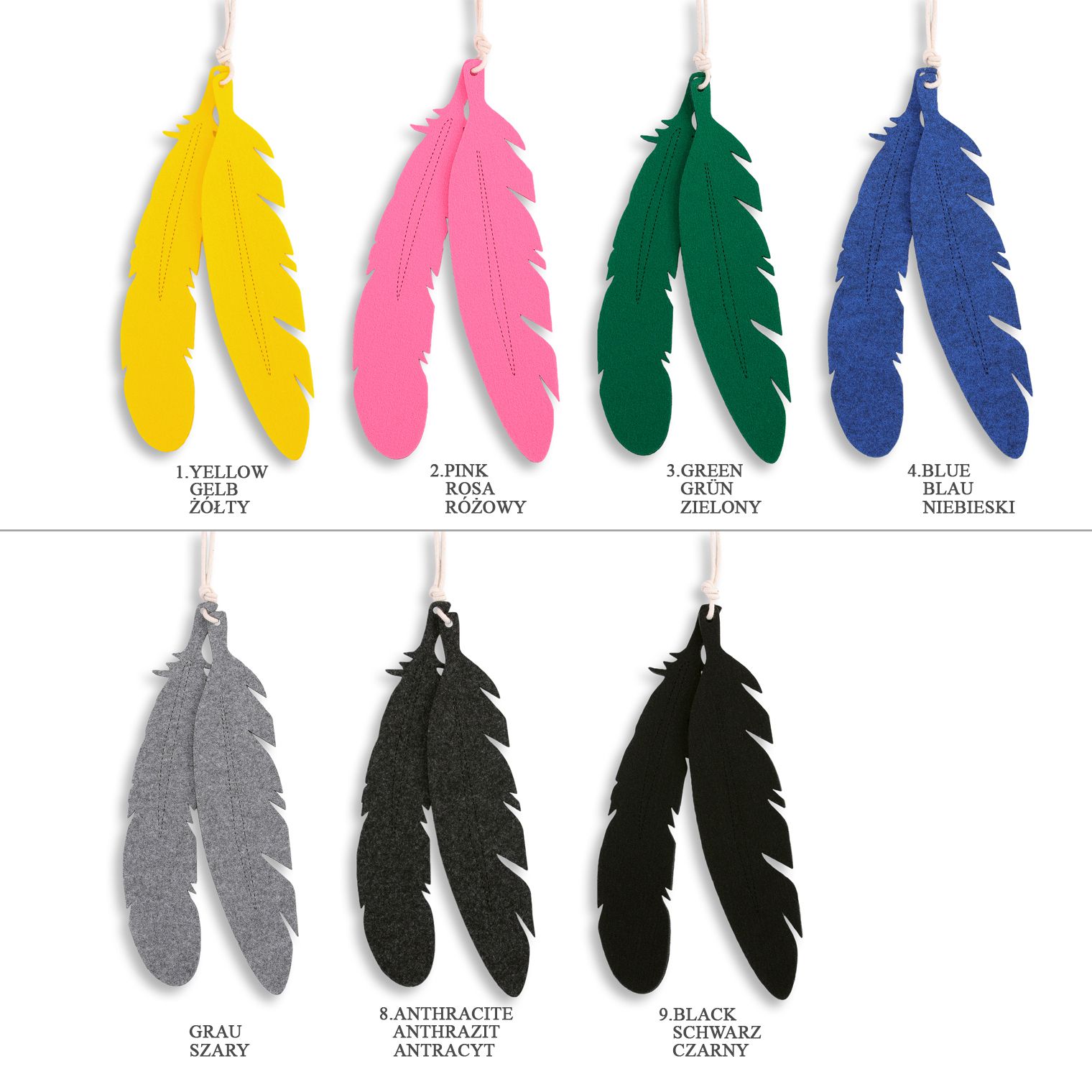 Teepee tent for kids + decorative feathers - blau
