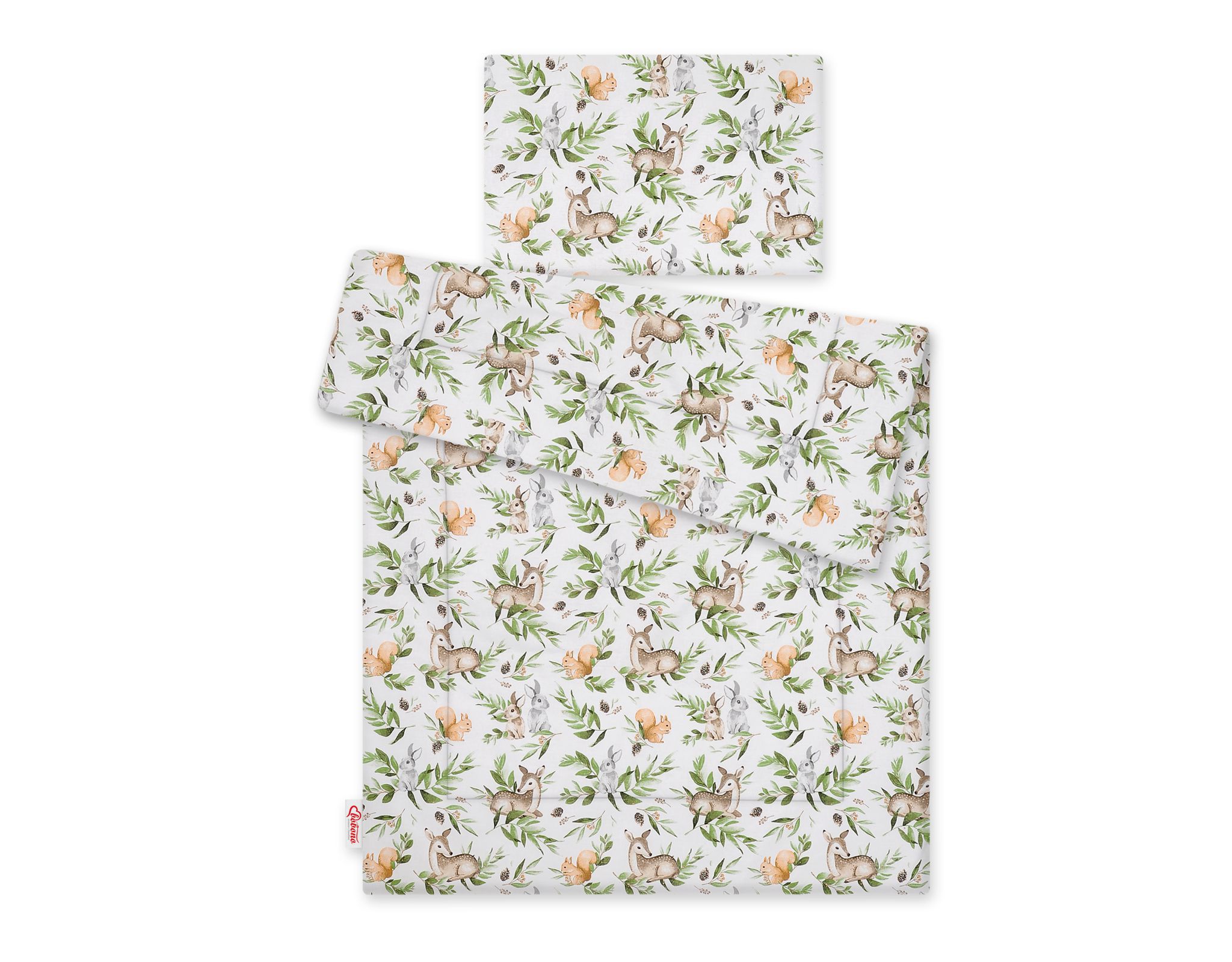 Bedding set 2-pcs with filling - woodland green