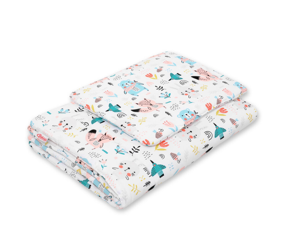 Bedding set 2-pcs 75x100cm NEWBORN- blue teddy bears