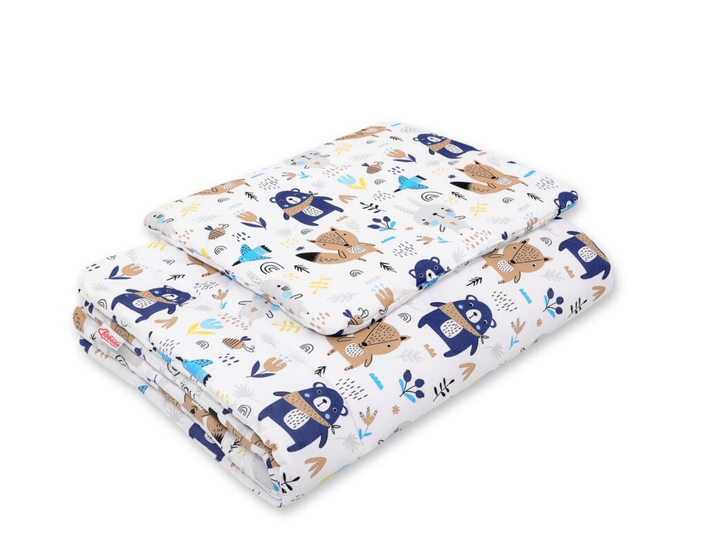 Bedding set 2-pcs 75x100cm NEWBORN- navy blue bears