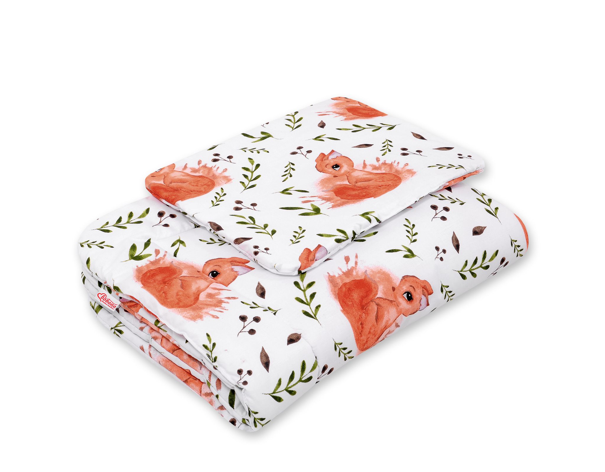 Bedding set 2-pcs 75x100cm NEWBORN- squirrel