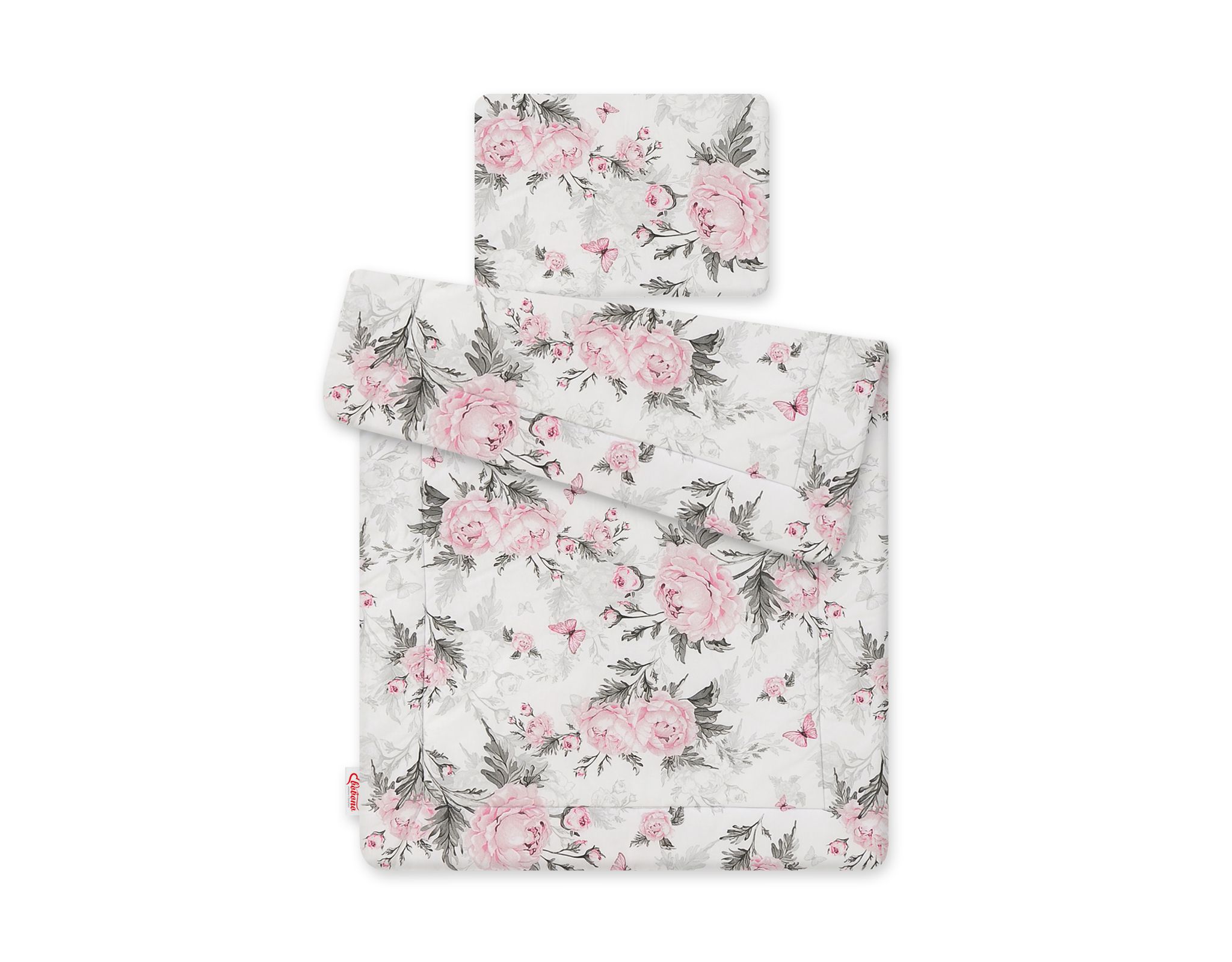 Bedding set 2-pcs 75x100cm NEWBORN- Romantic peonies
