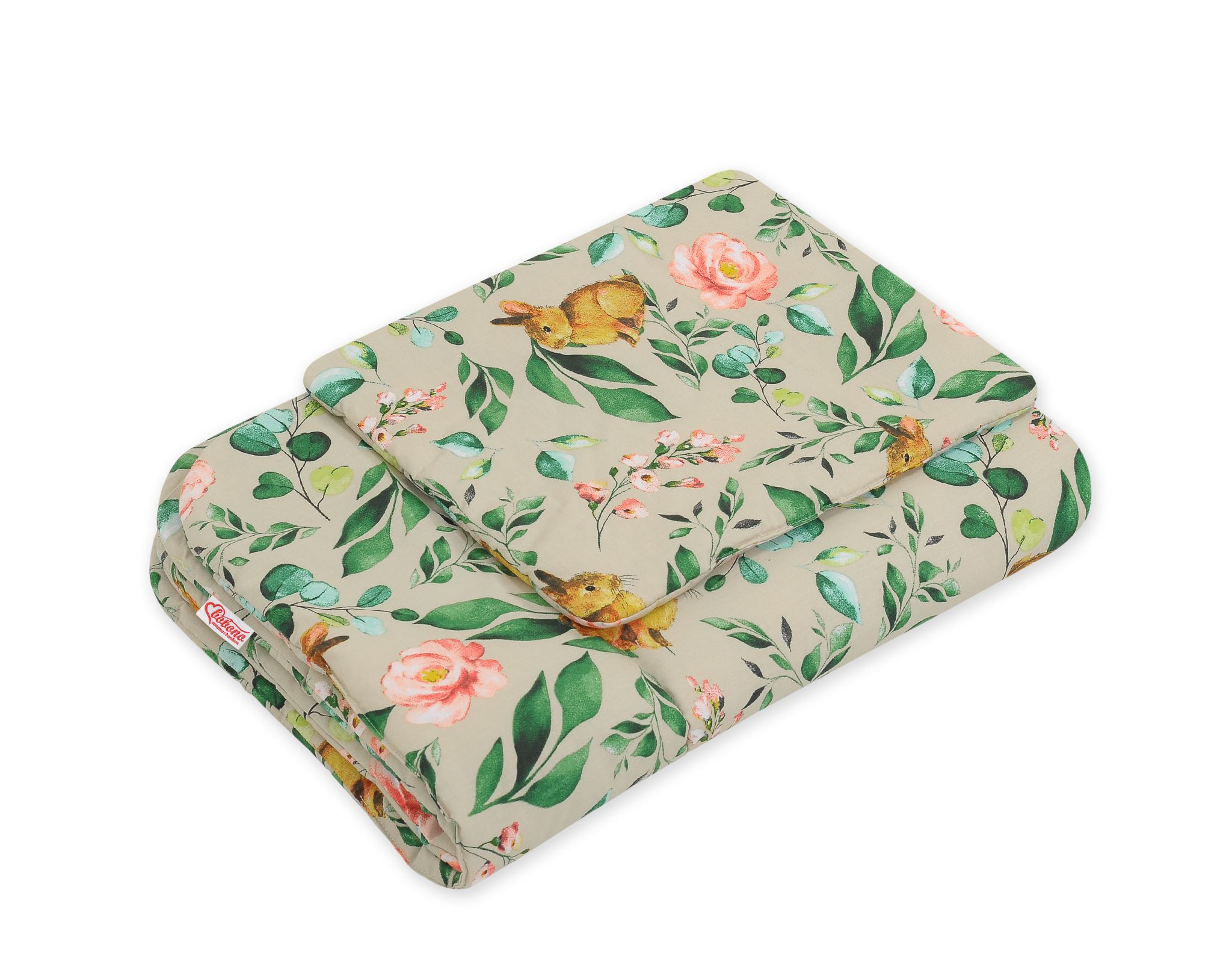 Bedding set 2-pcs 75x100cm NEWBORN- Rabbit with flowers