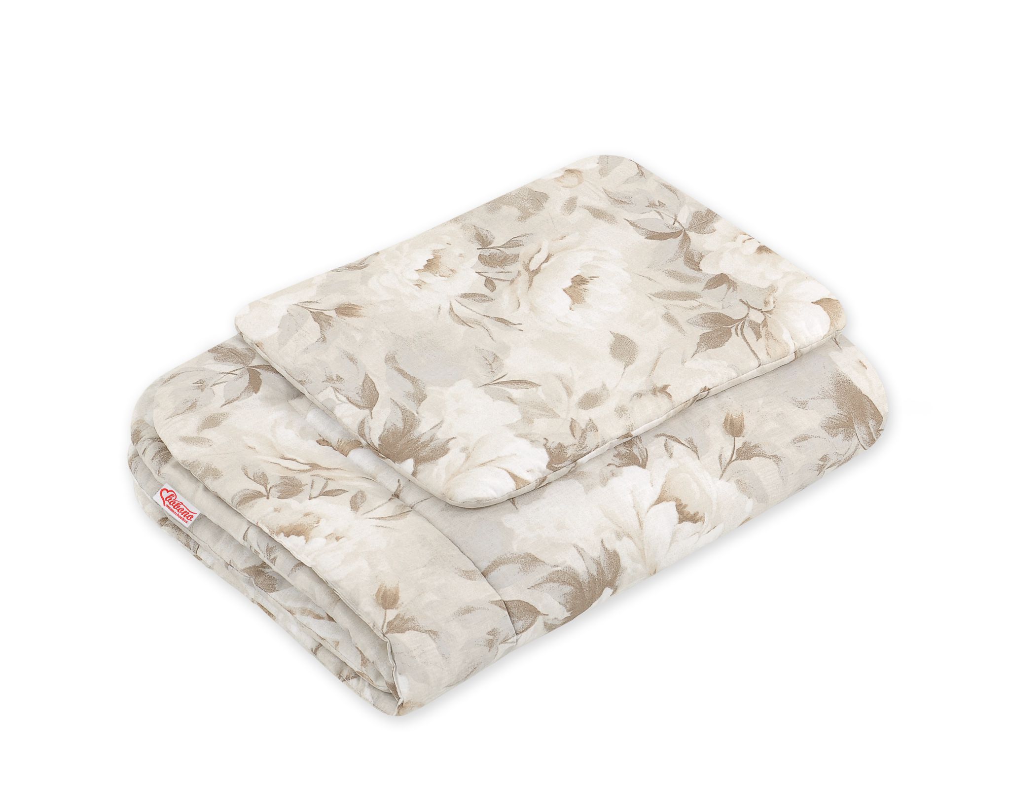Bedding set 2-pcs 75x100cm NEWBORN- Peonies beige