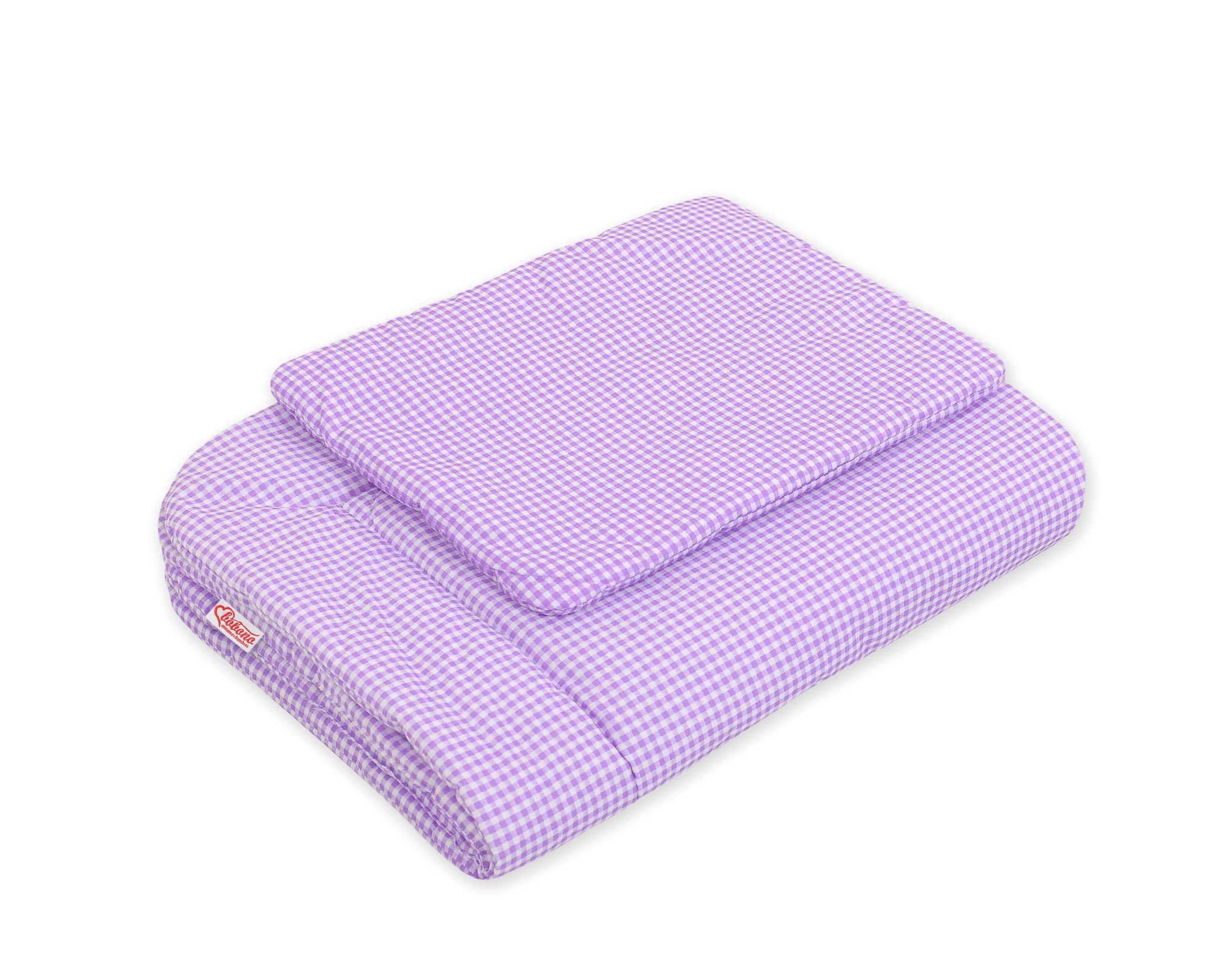 Bedding set 2-pcs 75x100cm NEWBORN- Purple check